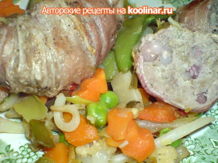 Котлеты в беконе с гранатовыми зёрнами ("ленивое" блюдо,но вкусное): шаг 6