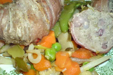 Котлеты в беконе с гранатовыми зёрнами ("ленивое" блюдо,но вкусное): шаг 6