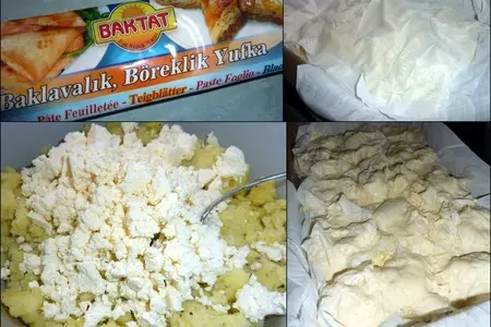 Многослойный пирог из теста фило с картофельным пюре и сыром: шаг 1