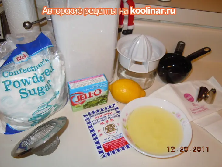 Праздничный зефир самый настоящий. поздравляю  с новым годом!: шаг 1