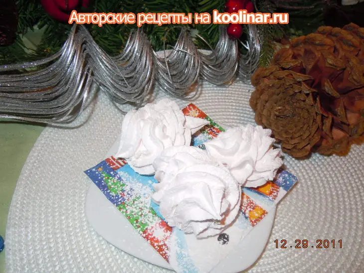 Праздничный зефир самый настоящий. поздравляю  с новым годом!: шаг 5