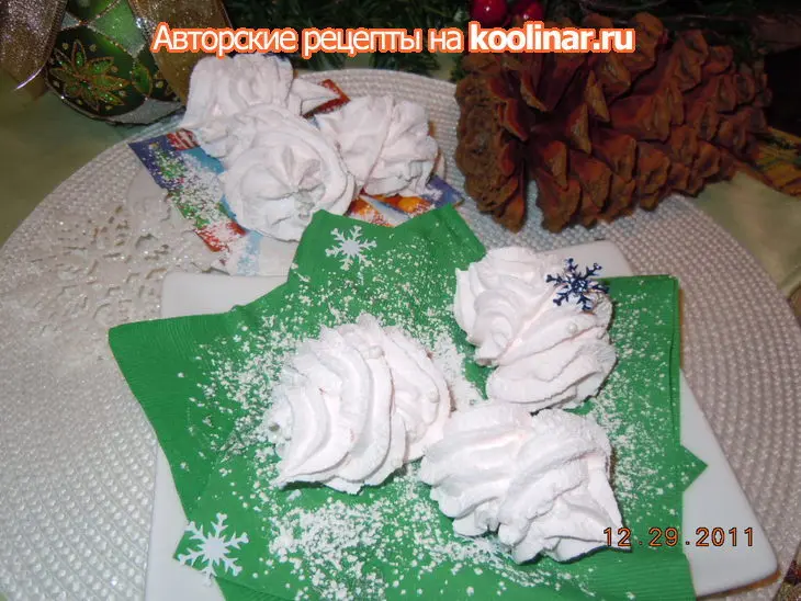 Праздничный зефир самый настоящий. поздравляю  с новым годом!: шаг 6