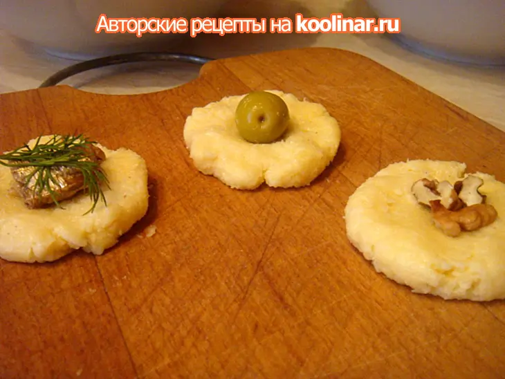 Закуска рафаэлло 4 сыра: шаг 3