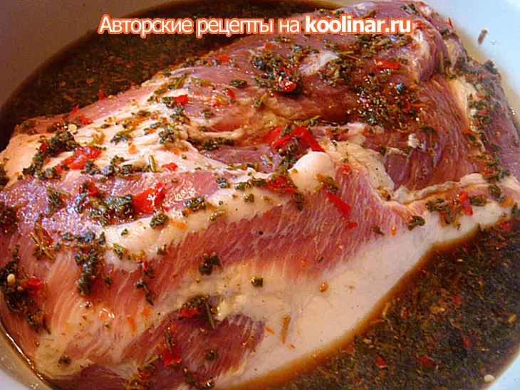 Свинина праздничная в коричневом соусе: шаг 4