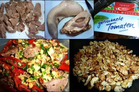 Салат-закуска "язык проглотишь" под водку: шаг 1