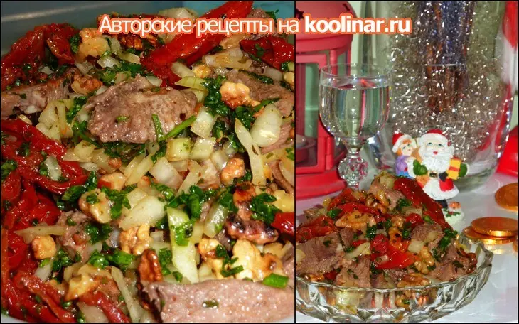 Салат-закуска "язык проглотишь" под водку: шаг 3