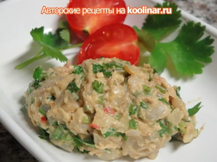 Пхали из капустных листьев: шаг 9