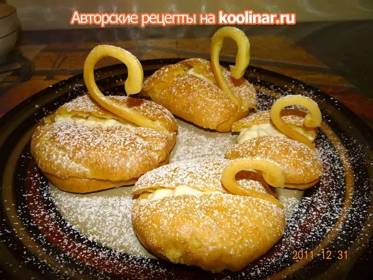 Заварные пирожные "лебединая семья": шаг 8