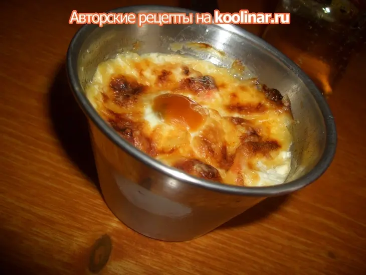 Жульен с креветками и перепелиными яйцами: шаг 9