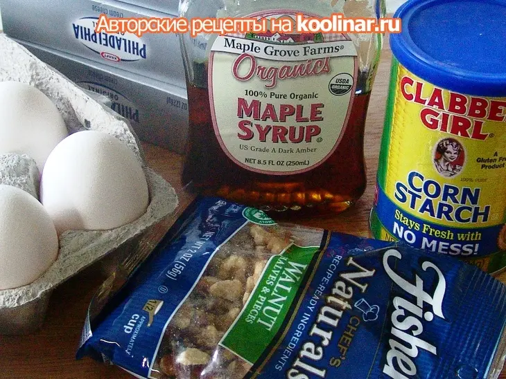 Чизкейк с кленовым сиропом и орешками: шаг 3