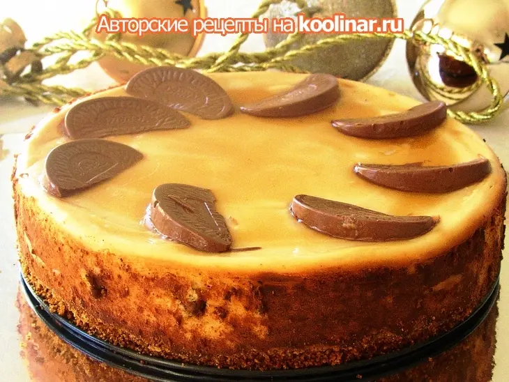Чизкейк с кленовым сиропом и орешками: шаг 6