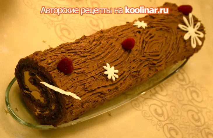 Рождественское полено: шаг 1