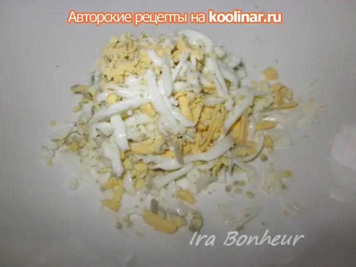 Салат "чёрный дракон": шаг 2