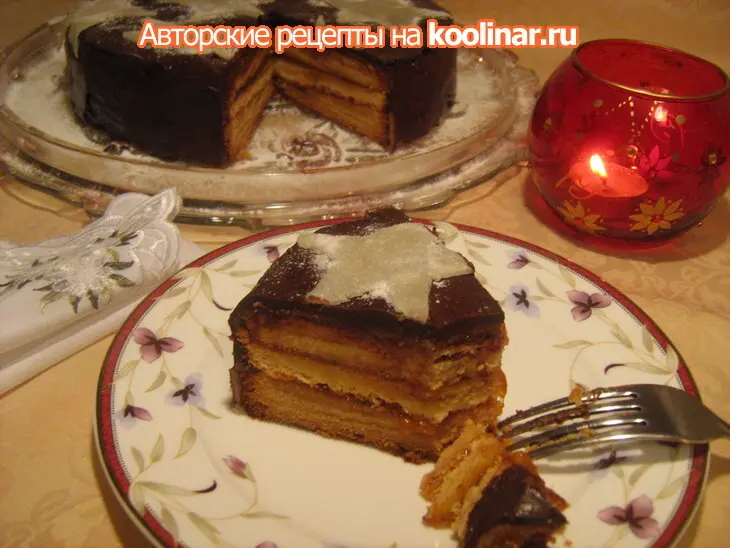 Торт "рождественские звёзды" - загадываем желания!))): шаг 9