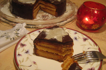 Торт "рождественские звёзды" - загадываем желания!))): шаг 9