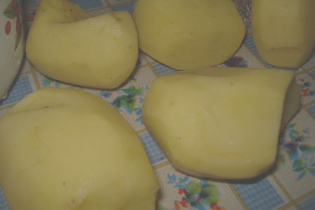 Картофельные гнезда с яичным кремом: шаг 1