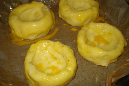 Картофельные гнезда с яичным кремом: шаг 4