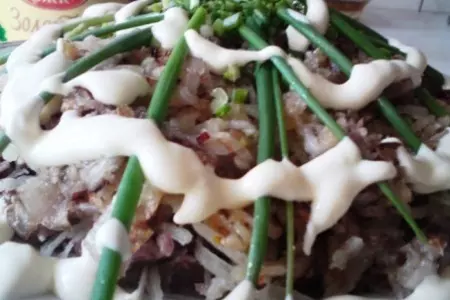 Салат из говядины с редькой и репчатым луком с любовью: шаг 8