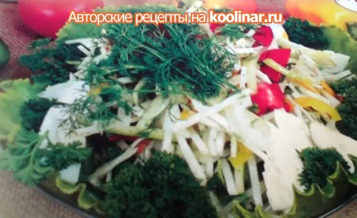 Салат из говядины с редькой и репчатым луком с любовью: шаг 11