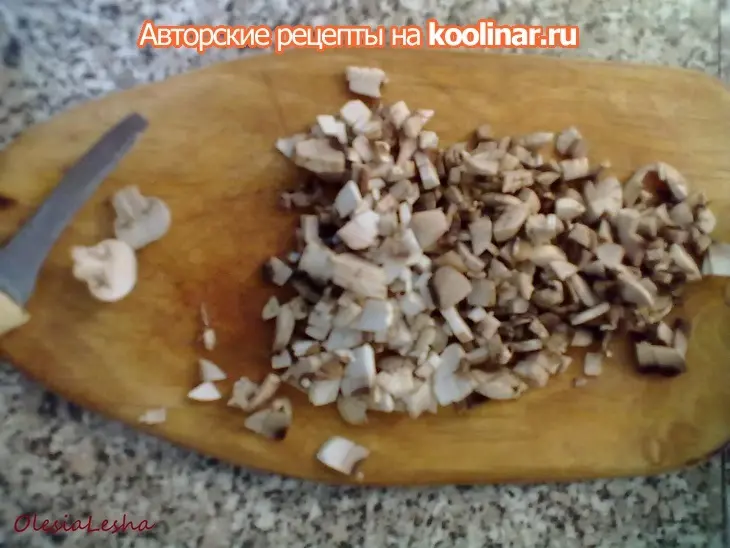 Рулеты из оладушек...с грибами и творожным сыром "на зубок"))): шаг 2
