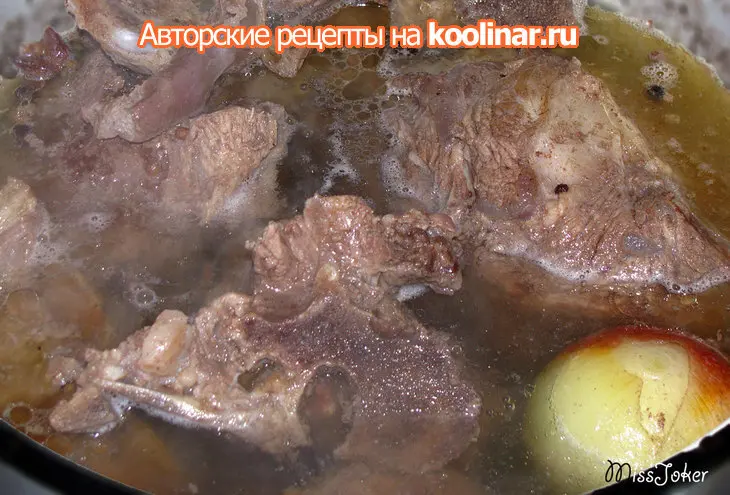 Холодец "в лесу родилась ёлочка": шаг 3