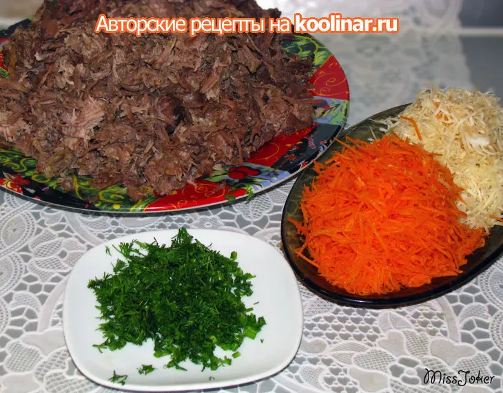 Холодец "в лесу родилась ёлочка": шаг 4