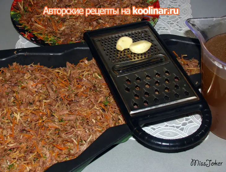 Холодец "в лесу родилась ёлочка": шаг 7