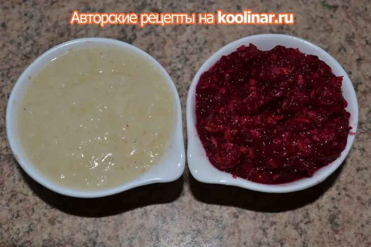 Два соуса с хреном: шаг 1