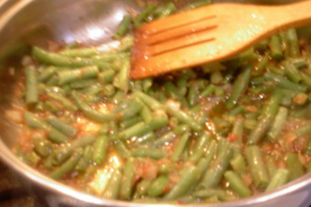 Паста со стручковой фасолью в томатном соусе. ещё один способ приготовления: шаг 3