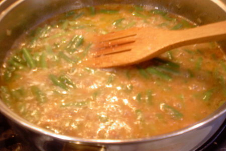 Паста со стручковой фасолью в томатном соусе. ещё один способ приготовления: шаг 4