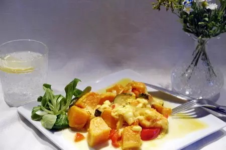 Запеканка с бататом, цукини и паприкой: шаг 7