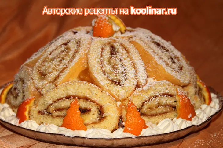 Торт "апельсиновый купол": шаг 1