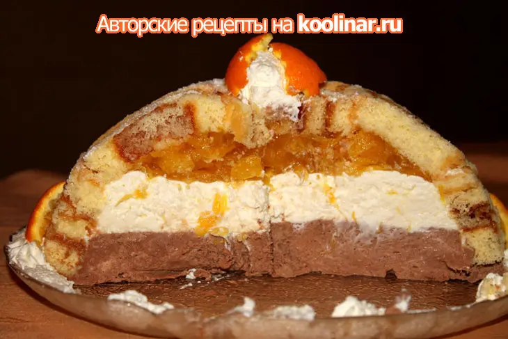 Торт "апельсиновый купол": шаг 2