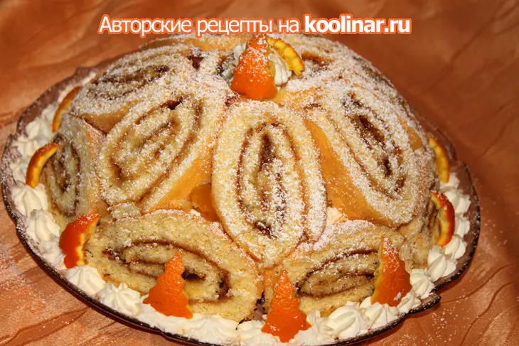 Торт "апельсиновый купол": шаг 4