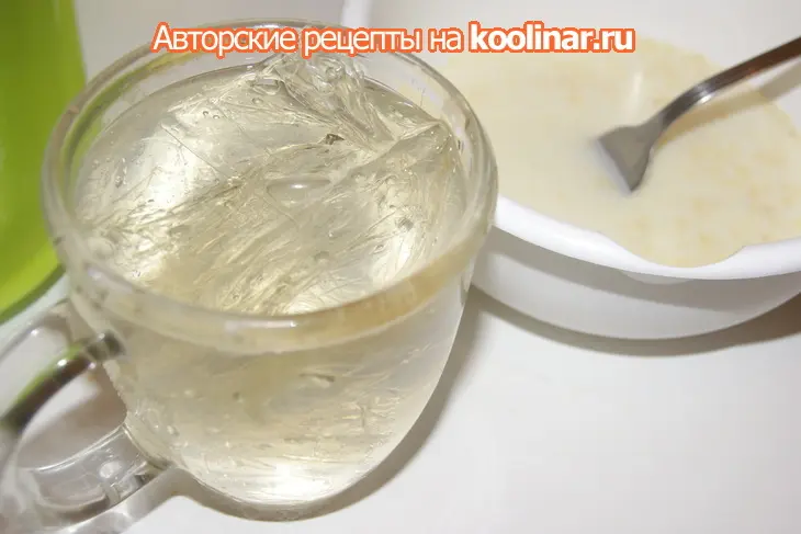Торт-панна кота "зимняя вишня": шаг 2