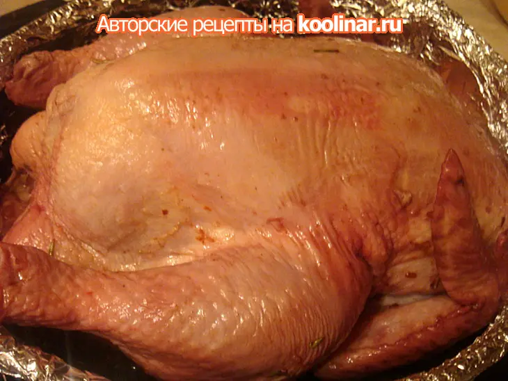 Курица, запечённая в винной глазури с гранатом: шаг 3