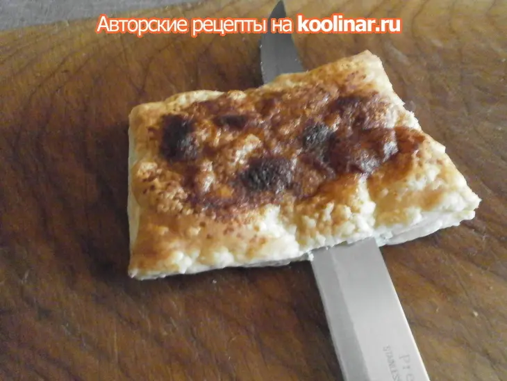 Пирожное из слоёного теста с кремом и манго.("mango mille feuille"): шаг 4