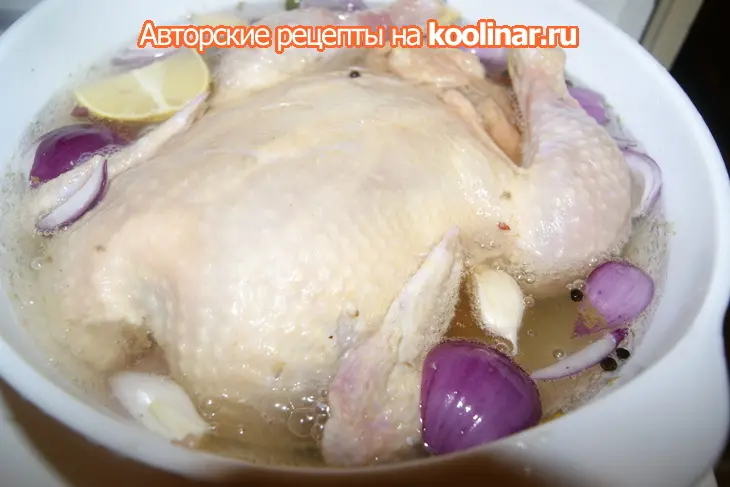 "утомлённая" курица: шаг 3