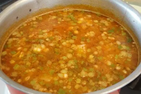 Рыбный суп с тунцом и апельсинами: шаг 7