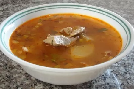 Рыбный суп с тунцом и апельсинами: шаг 8