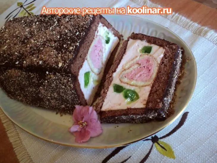 Шарлотка «роза»: шаг 12