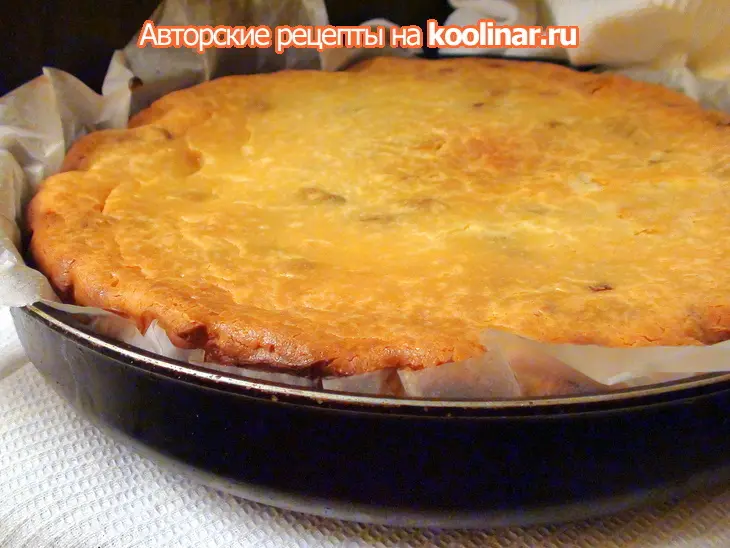 Запеканка с изюмом и сметанным соусом из фермерского творожка. классика жанра.: шаг 6