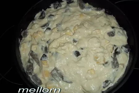 Пирог-кекс с грибами и сыром: шаг 4
