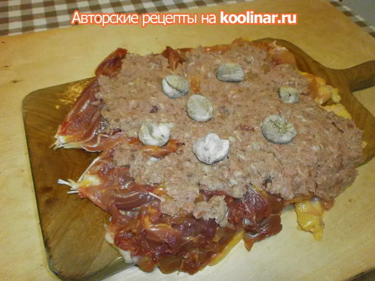 Рулет из петуха в гранатовом соке: шаг 1