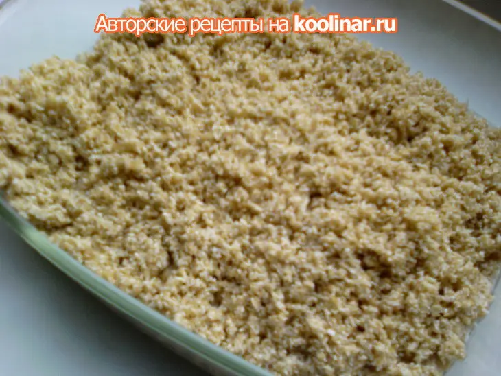 Обед в духовке."роскошная "каша из пшеничной крупы на грибном бульоне.: шаг 4