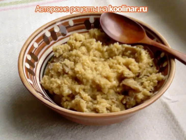 Обед в духовке."роскошная "каша из пшеничной крупы на грибном бульоне.: шаг 9