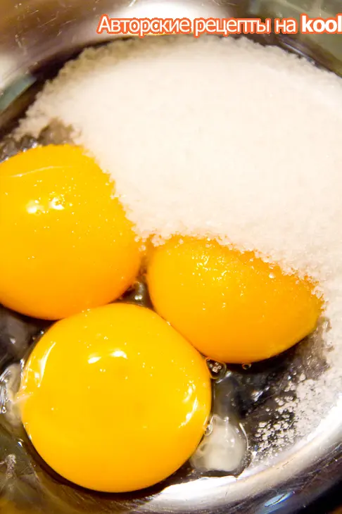 Персиковый торт: шаг 1
