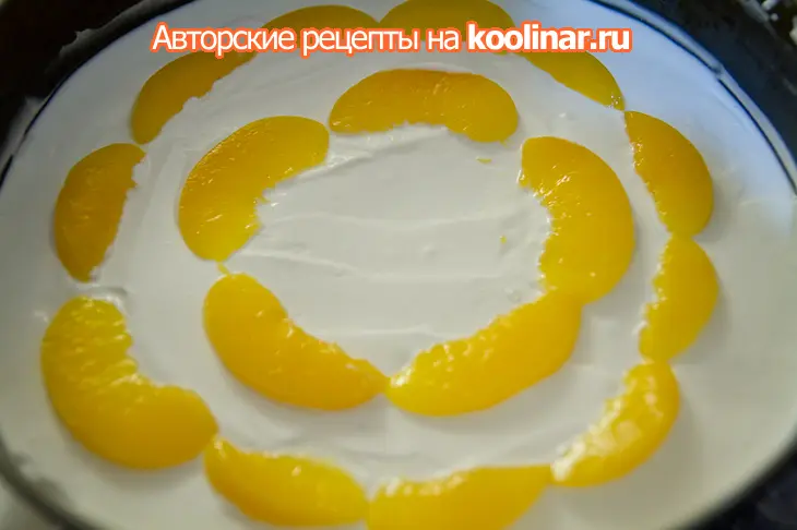 Персиковый торт: шаг 5