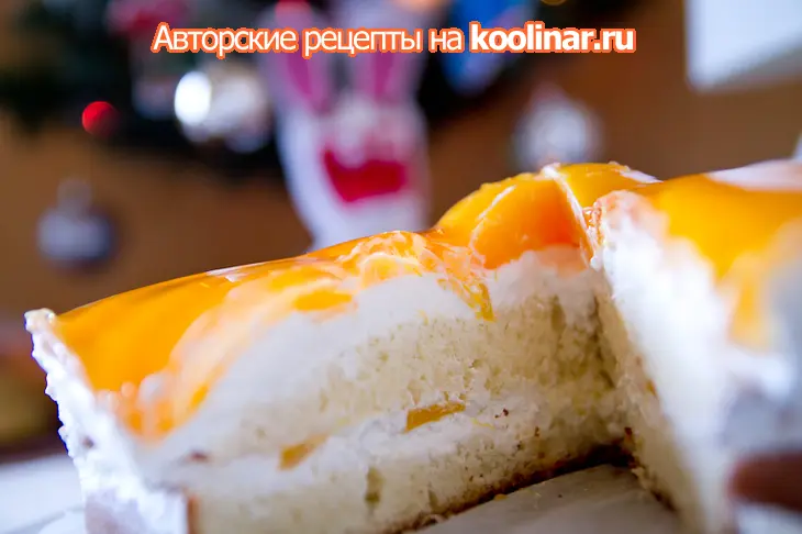 Персиковый торт: шаг 7
