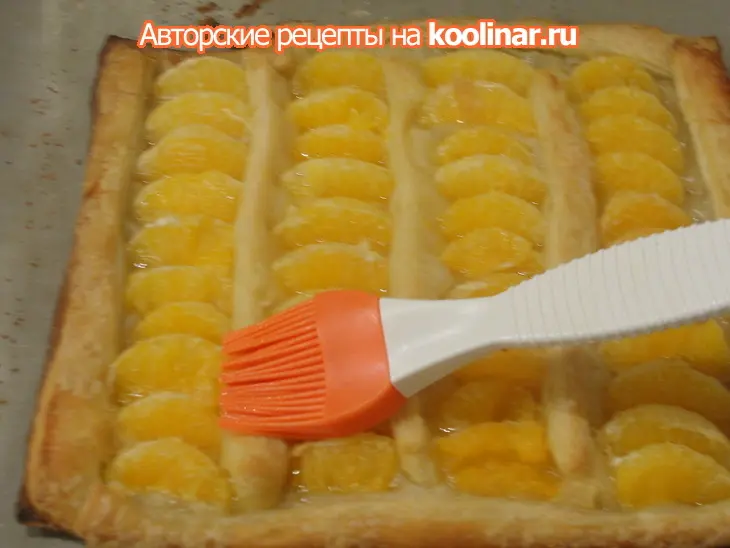 Пирог с мандаринами и кремом сабайон: шаг 3